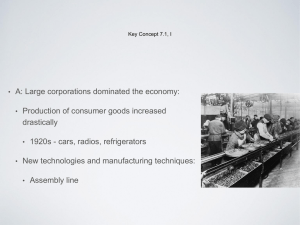 Key Concept 7.1, I