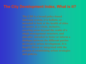 City Development Index