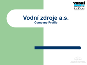 Vodní zdroje as Company Profile Basic information