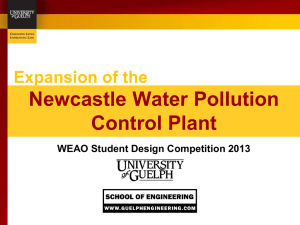 Stage 3 Design - Water Environment Association of Ontario