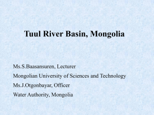 Tuul River Basin, Mongolia - Asian G-WADI