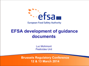 EFSA development of guidance documents (Mohimont) ( 530Kb)