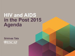 Presentation on HIV in Post 2015 Agenda