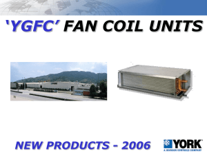 YGFC Fan Coil Units: Features & Specifications