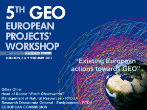 Keynote speech - Group on Earth Observations
