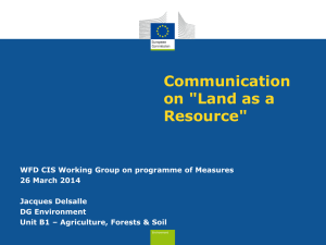 Communication on "Land as a Resource"