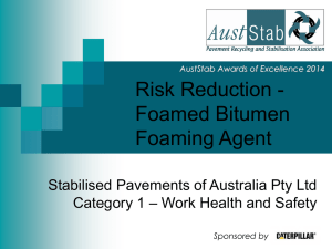 Foamed Bitumen Risk Reduction: Interfoam Safety & Performance