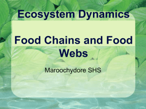Ecosytem Dynamics - GaryTurnerScience