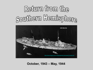 Navy – Late 1943 to May, 1944