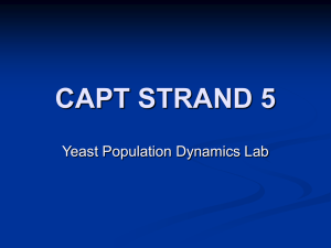 Yeast Population Dynamics Lab: Experiment & Data Analysis