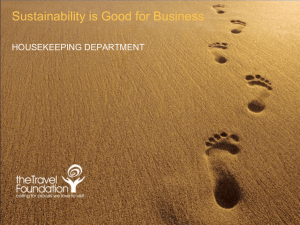 Hotel Housekeeping Sustainability: Energy, Water, Waste Reduction