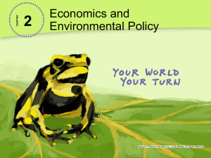Economics & Environmental Policy: US History & EPA