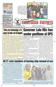 Governor Lolo fills two senior positions at DPS
