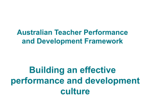 Australian Teacher Performance and Development Framework