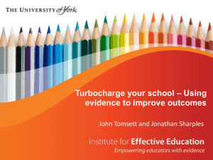 What works in educational transition? Headline