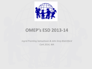 Building Peace through Sustainable Development