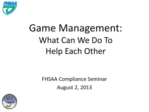 Officials and Game Management