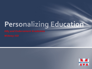 Personalizing Education