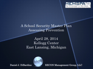 School Security Master Plan--Assessing Prevention