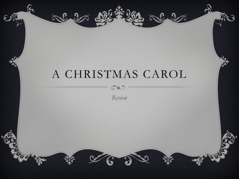 Christmas Carol Ppt 
