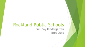 Kindergarten Information PowerPoint