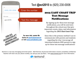 Text Message Notification Instructions