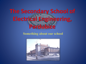 The Secondary School of Electrical Engineering, Pardubice