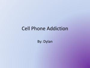Cell Phone Addiction Presentation: Student Survey