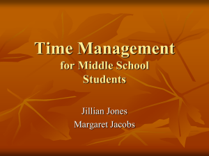 Time Management for Middle School Students