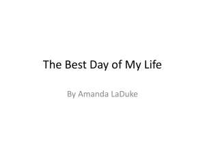 The Best Day of My Life ()