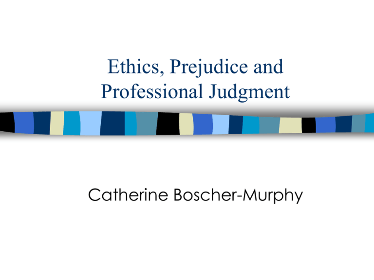 Using Professional Judgment