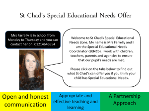 St Chad`s SEN Report(Local Offer)