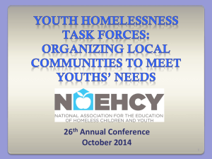 Organizing Local Communities to Meet Youths` Needs