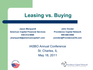 Leasing vs. Buying