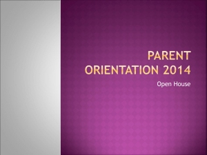 Parent Orientation PPT - Lighthouse Christian Preparatory School