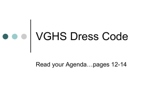 VGHS Dress Code