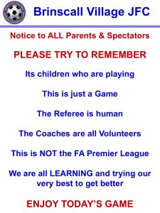 Touchline Reminders