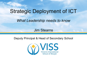 Strategic deployment of IT