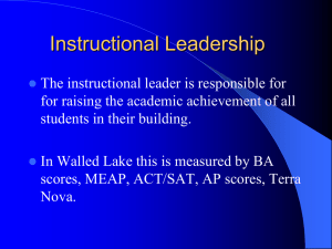 It`s all about relationships - Michigan Association of Secondary