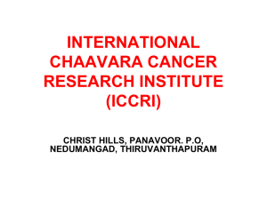 ICCRI: Cancer Research & Palliative Care in Kerala