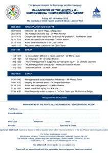 The National Hospital for Neurology and Neurosurgery