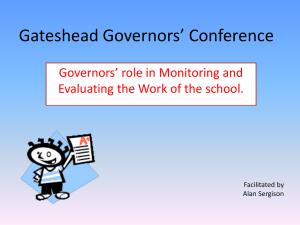 Gateshead Governors` Conference