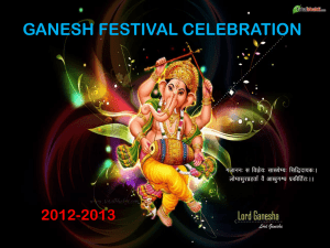 GANESH FESTIVAL CELEBRATION