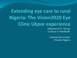 Sebastian Nwosu_Extending eye care services into rural Nigeria