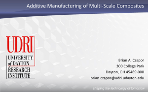 Advanced Materials for Additive Manufacturing Maturation