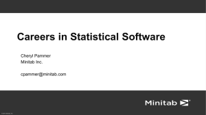 Cheryl Pammer from Minitab