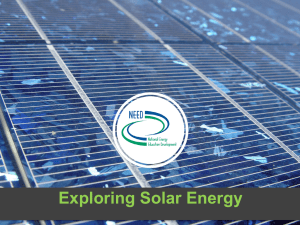 Introduction to Solar Energy