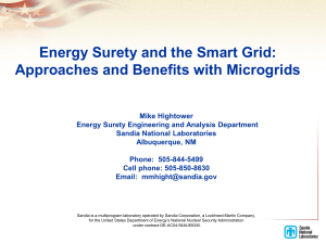 Energy Surety and the Smart Grid