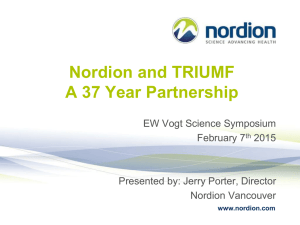 Nordion & TRIUMF: 37 Year Partnership in Radioisotopes