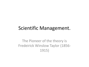 Scientific Management